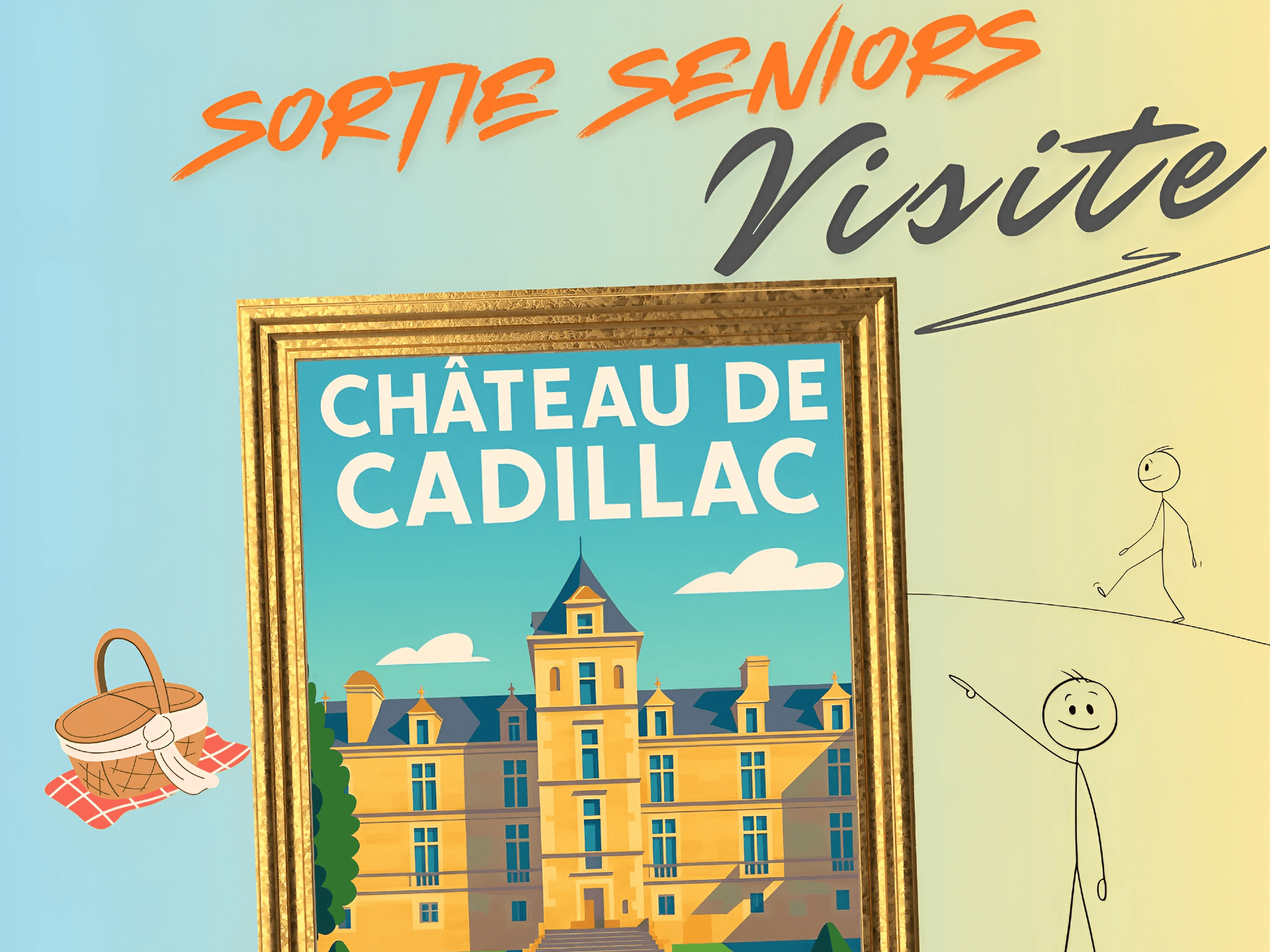 Sortie séniors visite du château de Cadillac