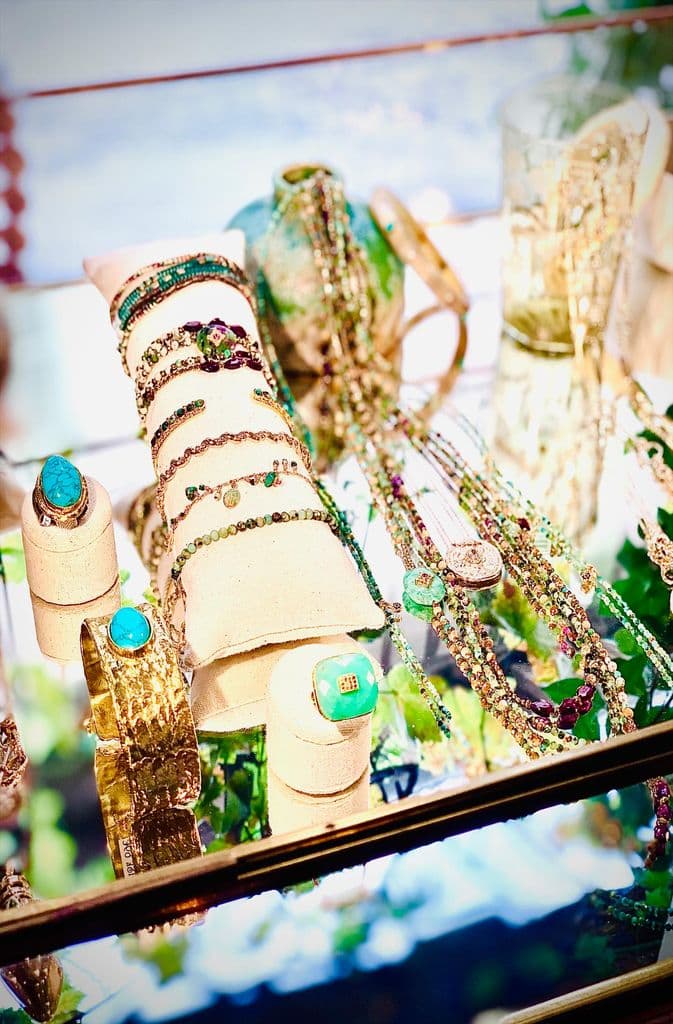 8 - Bijoux pierres semi- précieuses Chrysoprase - Turquoise & grenat redim