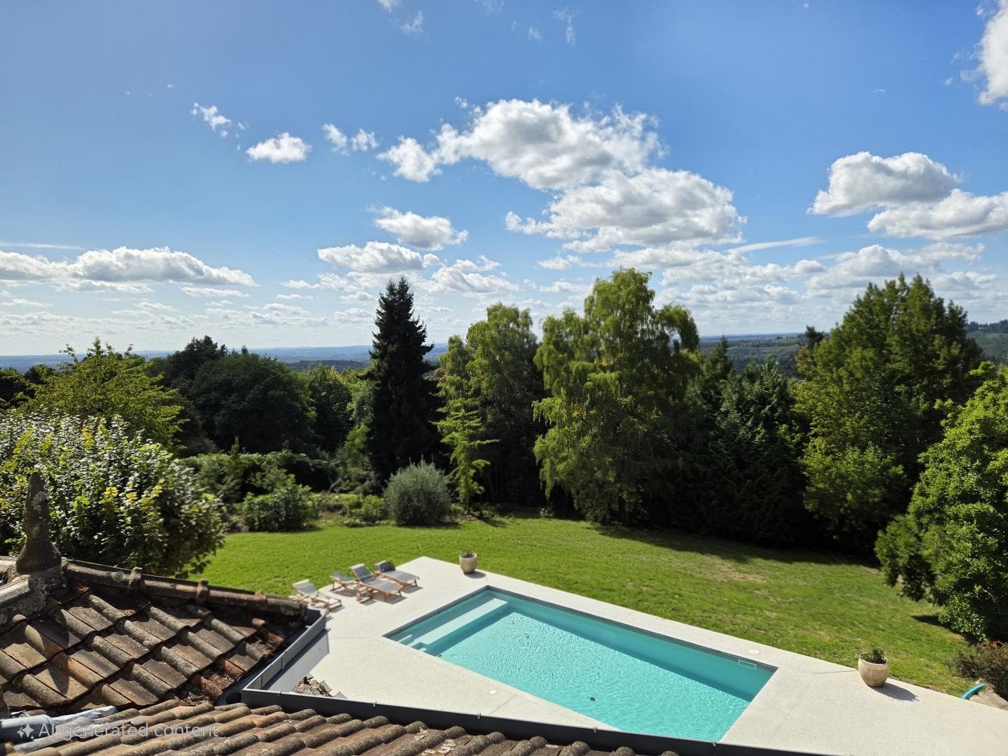 Les Granges du Tais à Ambazac en Haute-Vienne (Nouvelle Aquitaine) - Espace piscine_3