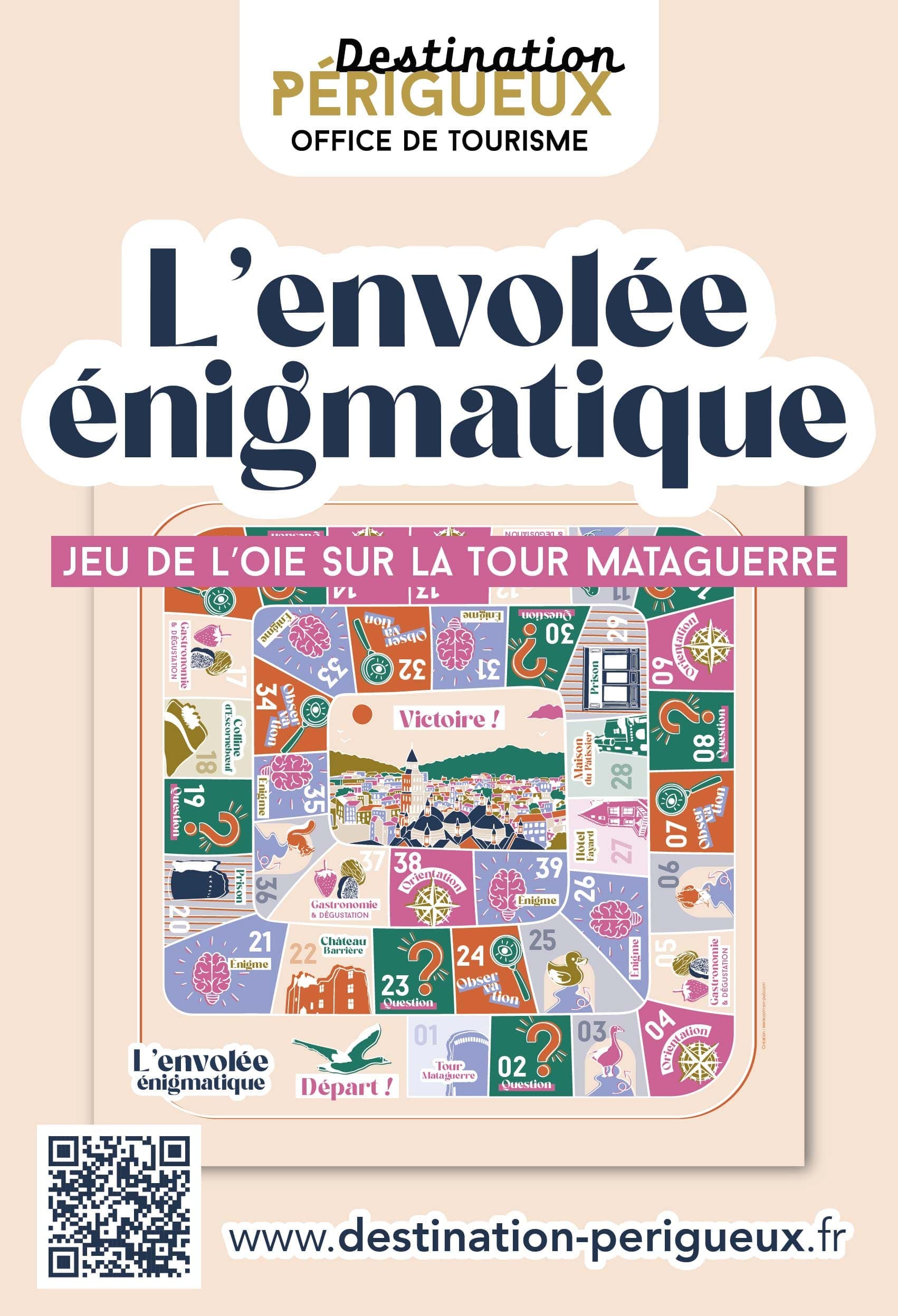 L'envolée énigmatique - jeu de l'oie