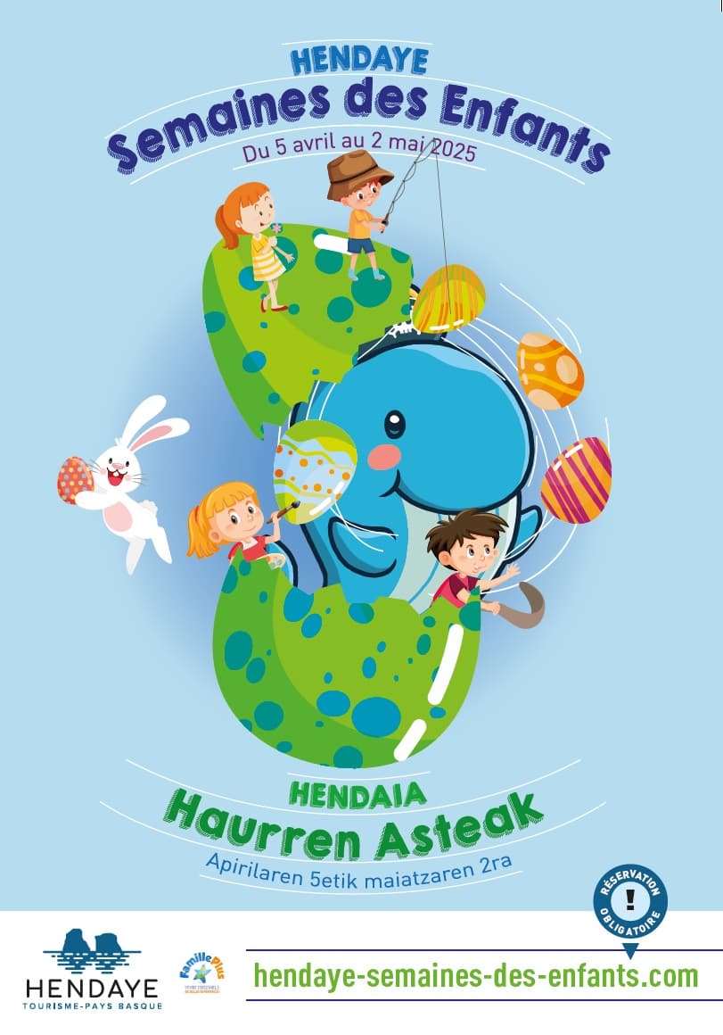 Affiche Semaines des Enfants - Printemps 2025 - Hendaye Tourisme