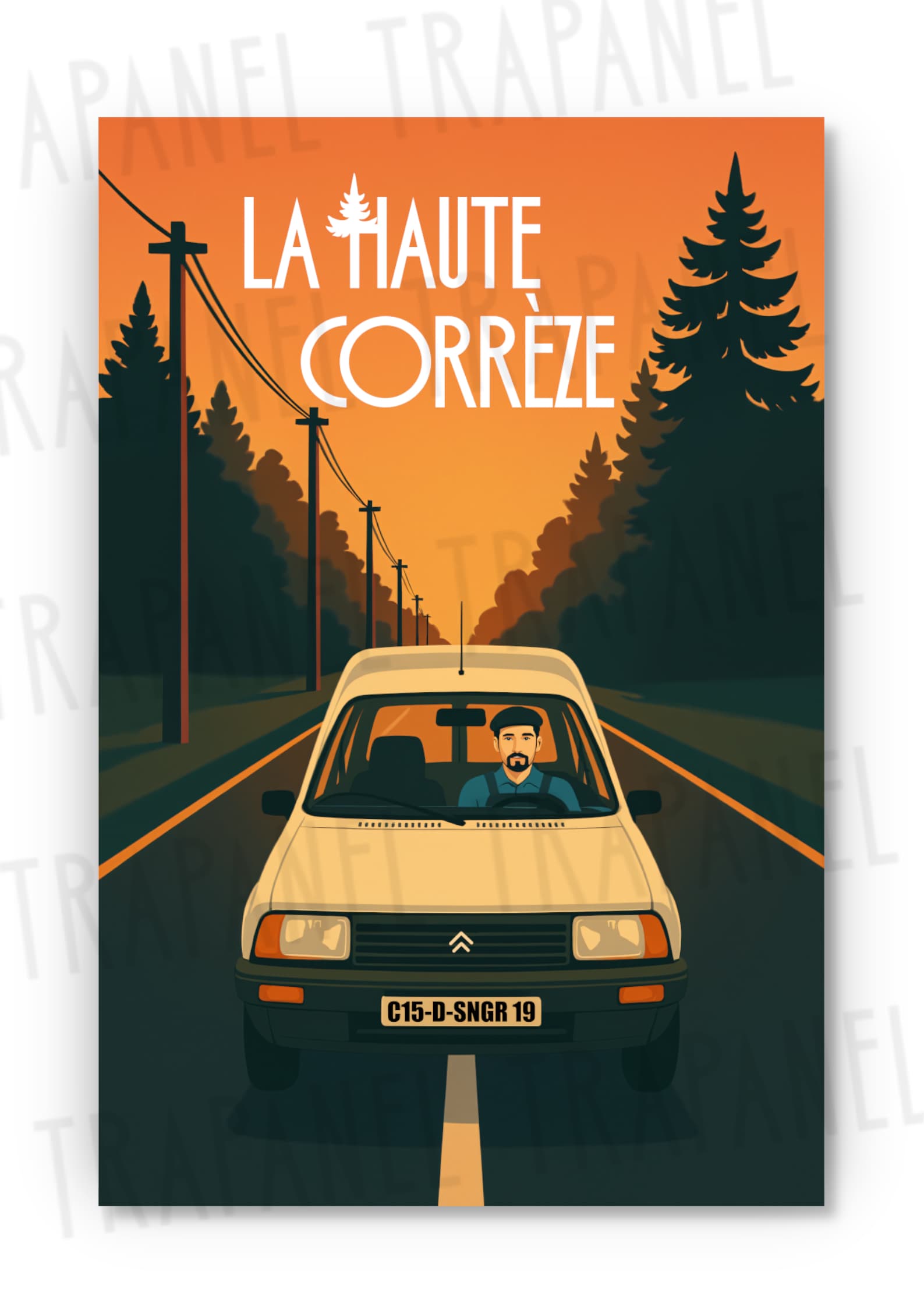 Affiche Trapanel Décoration Haute Corrèze C15