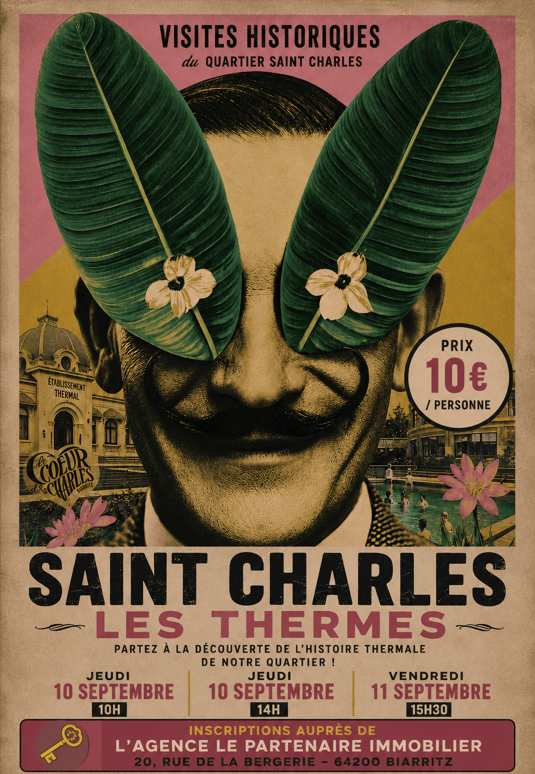 Affiche Visite Historique Fêtes de Saint Charles 2026 - LES THERMES