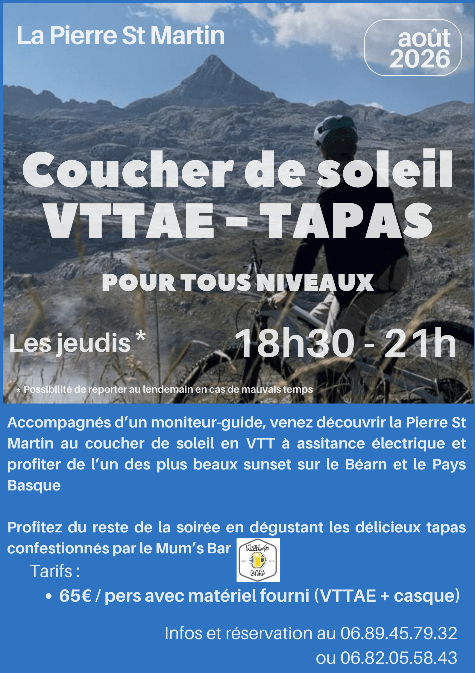 Affiche VTTAE TAPAS