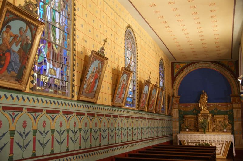 Andoins, église Saint Laurent, bas côté