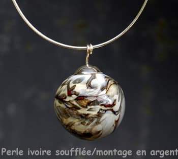 Atelier Arte e Verre _ Perle ivoir - Port de Lanne