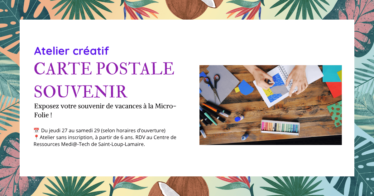 Publications RS - Atelier carte postale créative