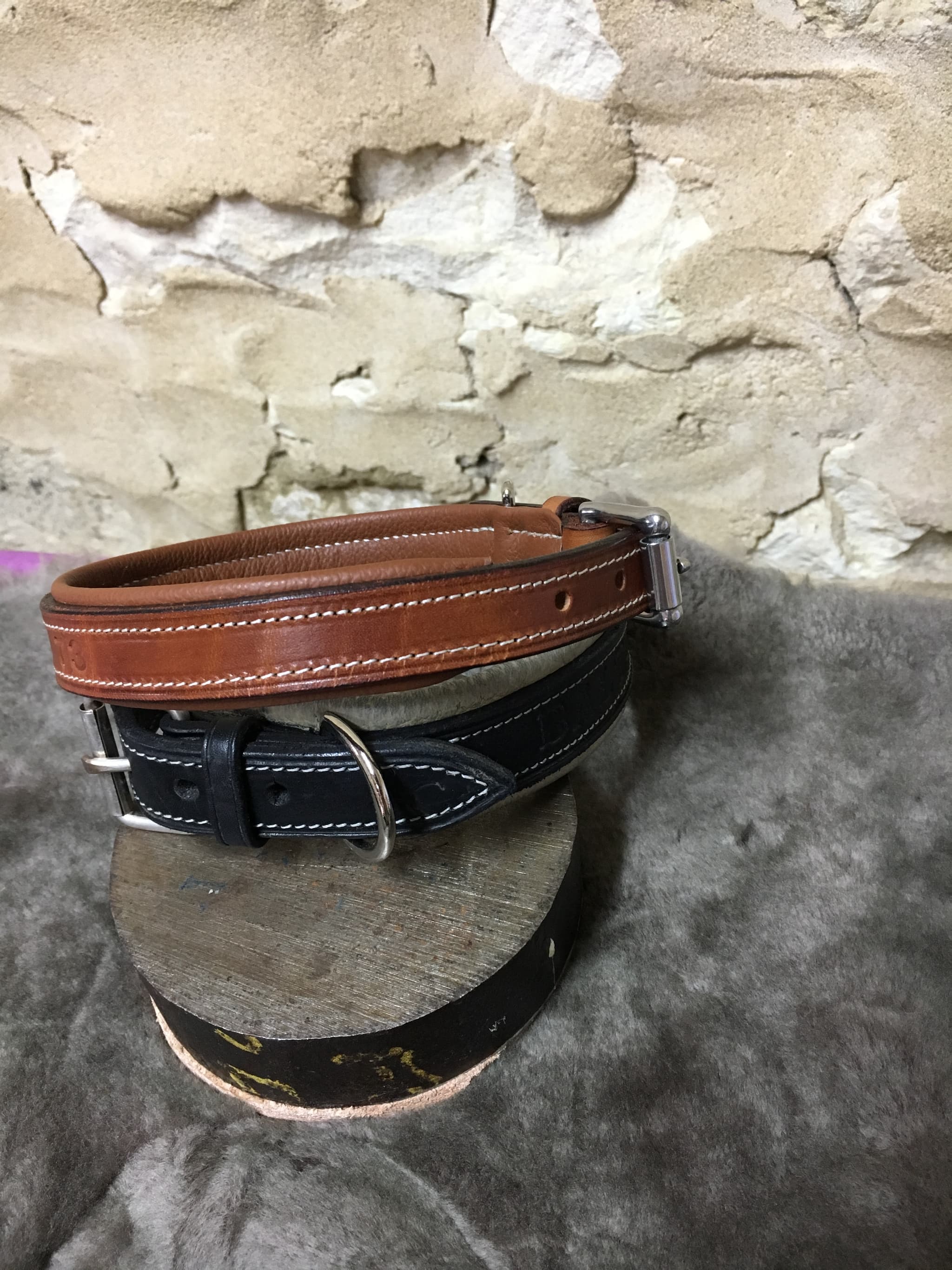 Colliers pour chien Antique Cuir
