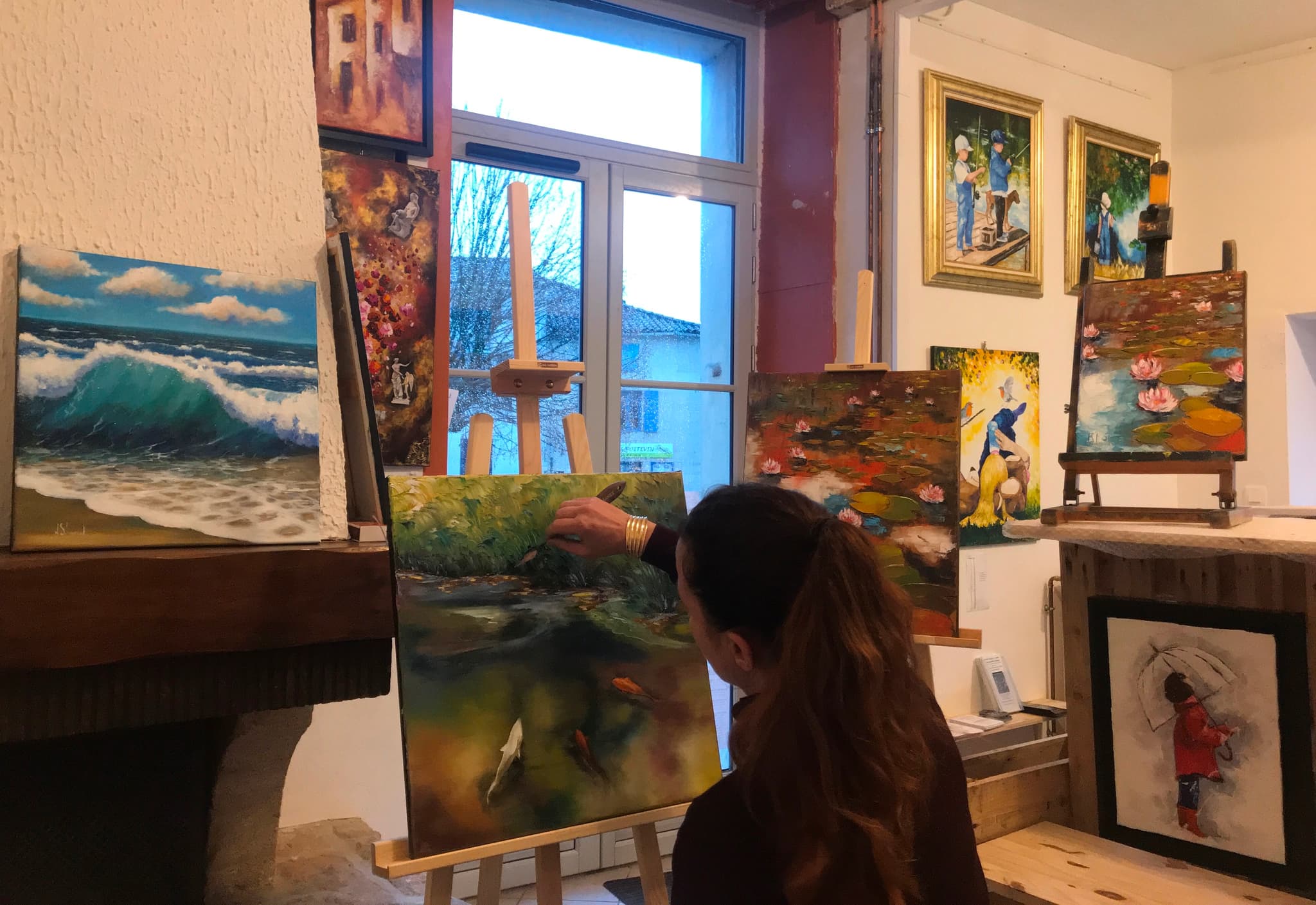 Nathalie Sabourin, artiste-peintre à Magné