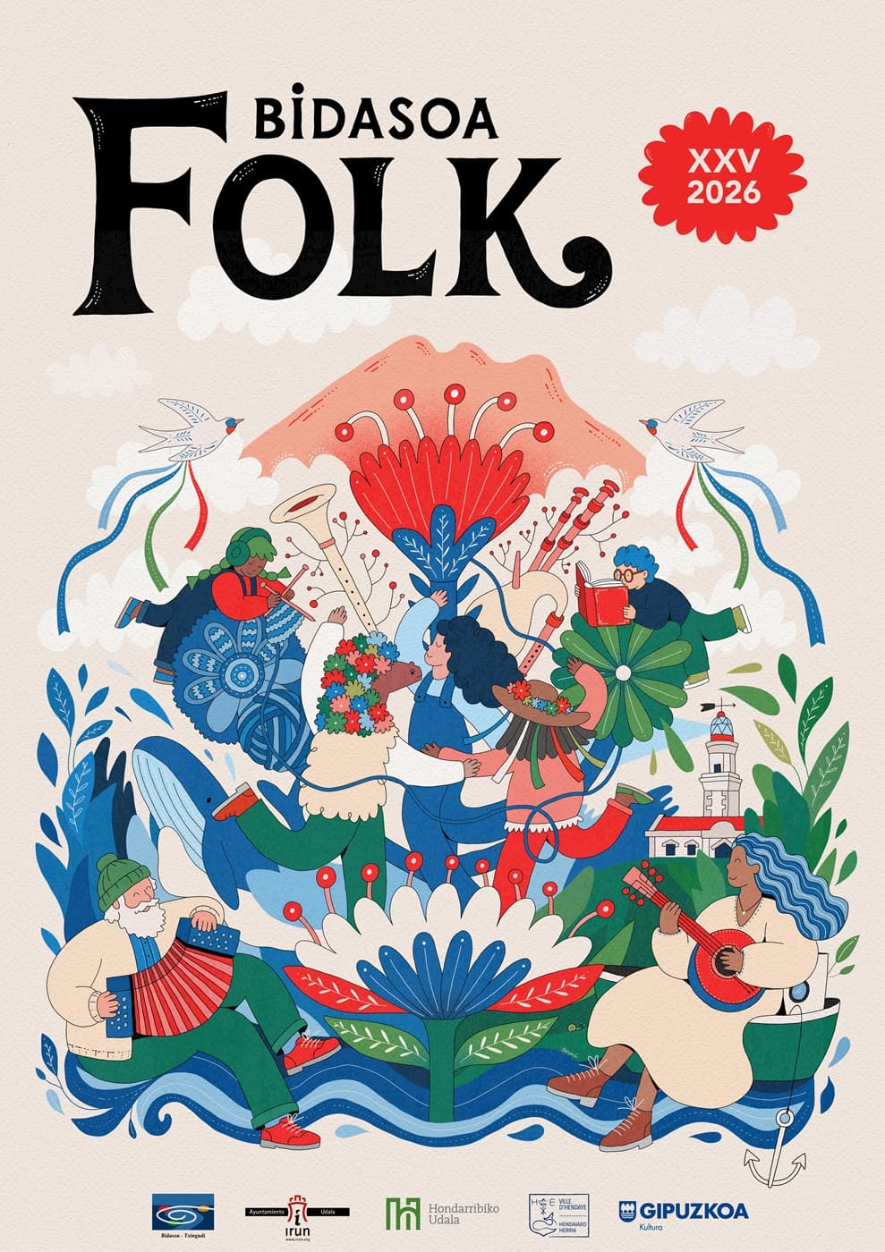 Affiche Bidasoa Folk 2026 - Consorcio Bidasoa Txingudi - Hendaye Tourisme