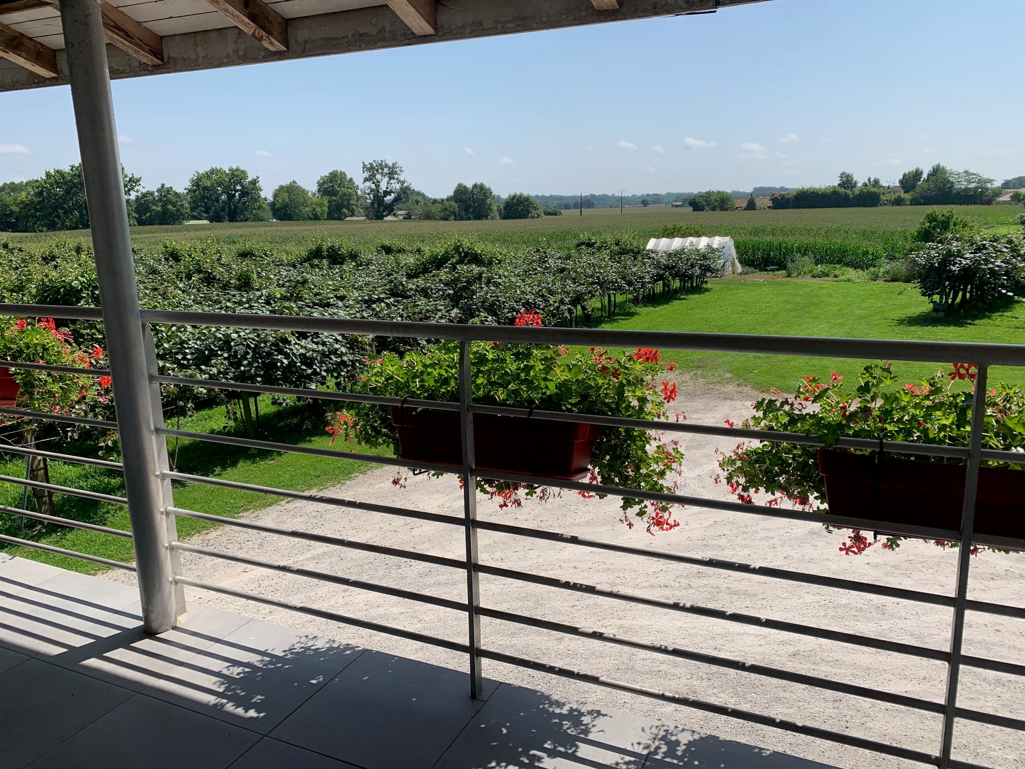 Balcon gîte maniort
