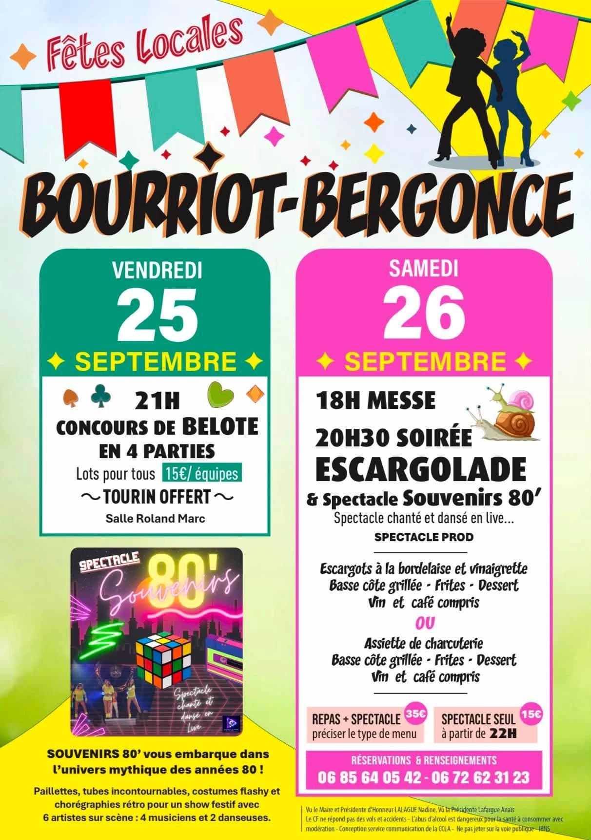 Bourriot Bergonce - Fêtes locales - 25 & 26 Septembre