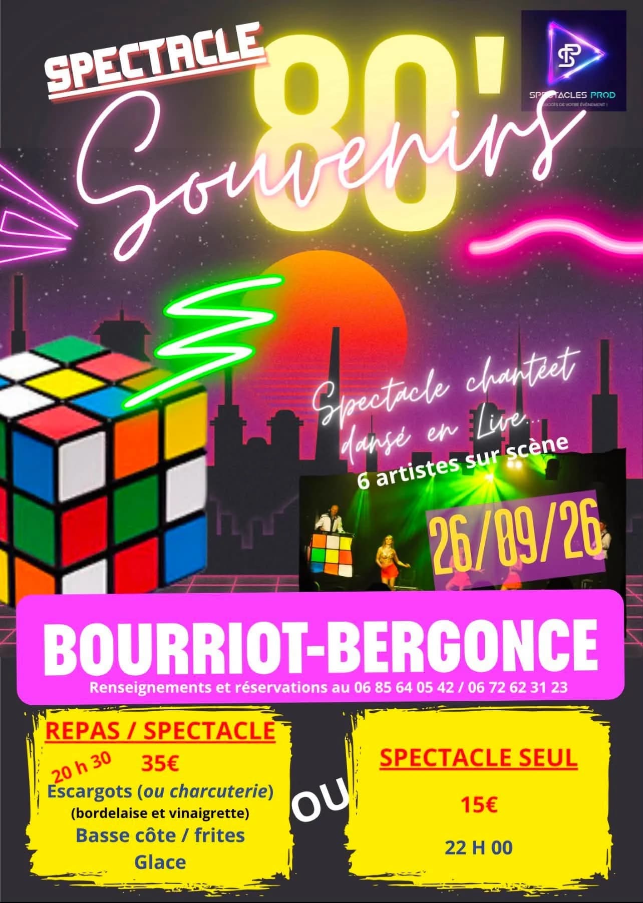 Bourriot Bergonce - Spectacle Souvenirs 80' 26 Septembre