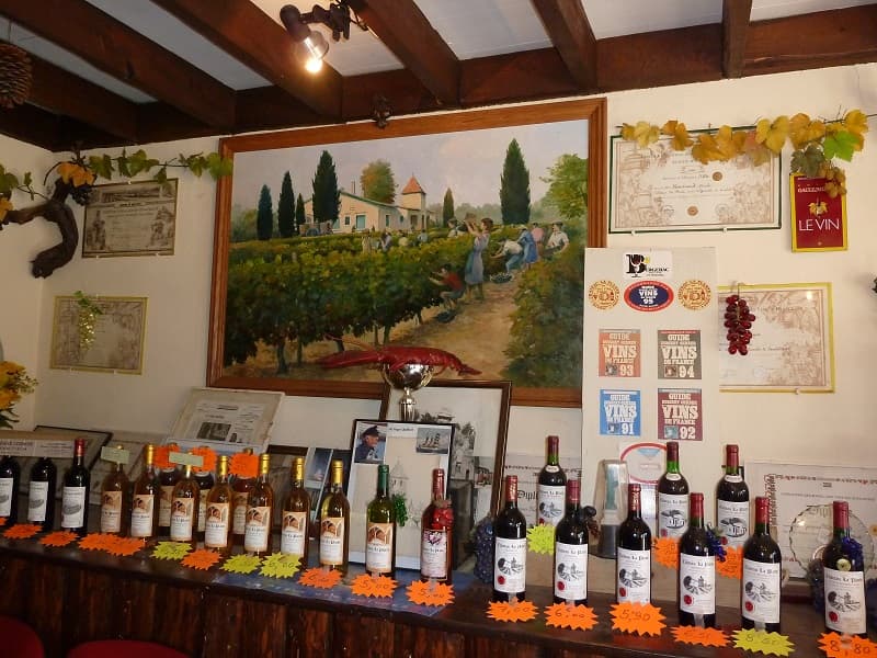 Un échantillon des vins