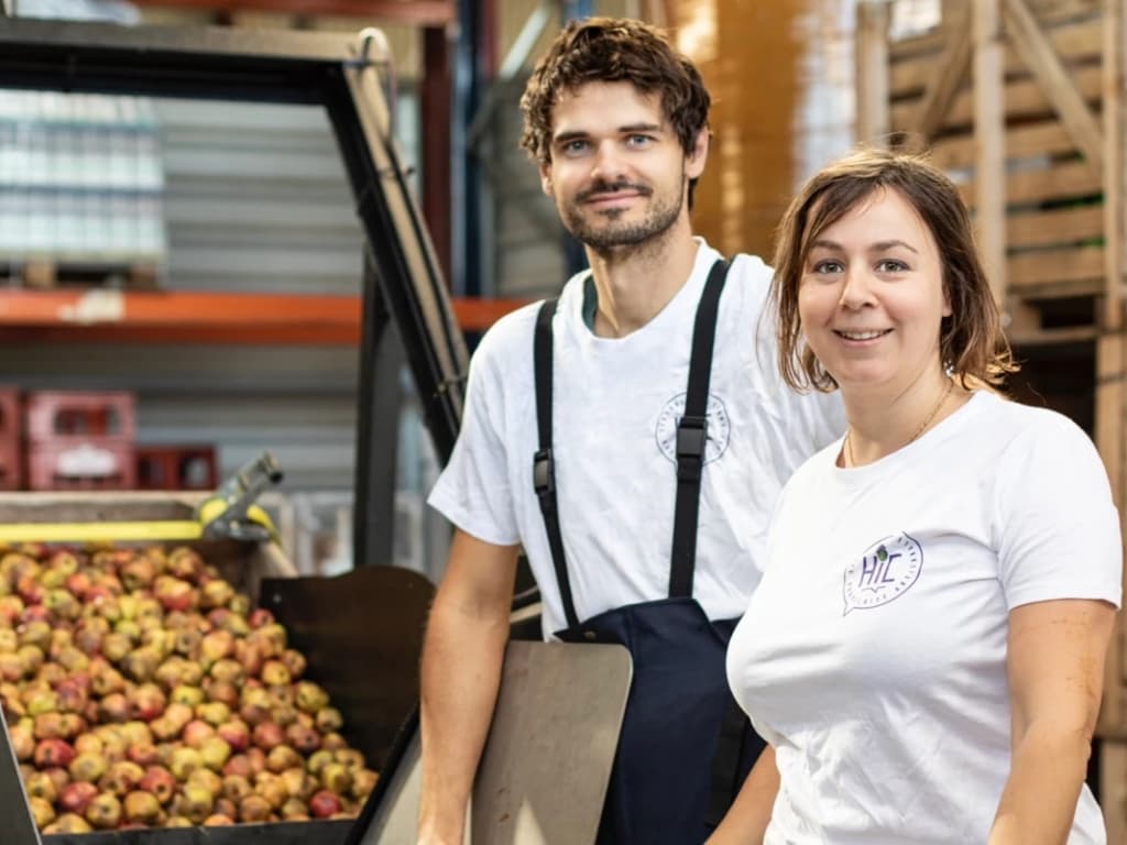 Marion et Jérémy de la cidrerie HIC