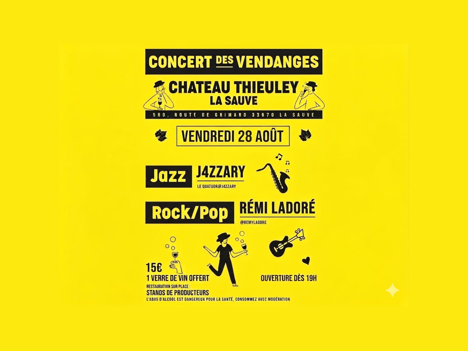 Concert des vendanges au Chateau Thieuley