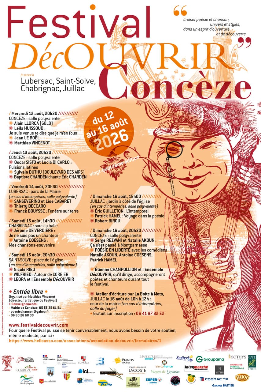 Concèze - Festival Dec'Ouvrir 12 au 16 08 2026