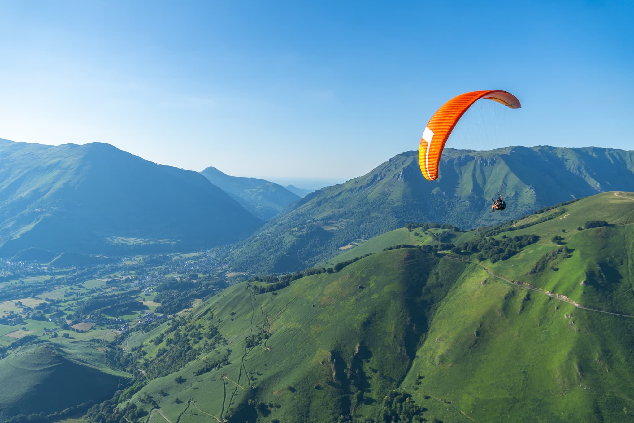 Parapente à Accous en vallée d'Aspe