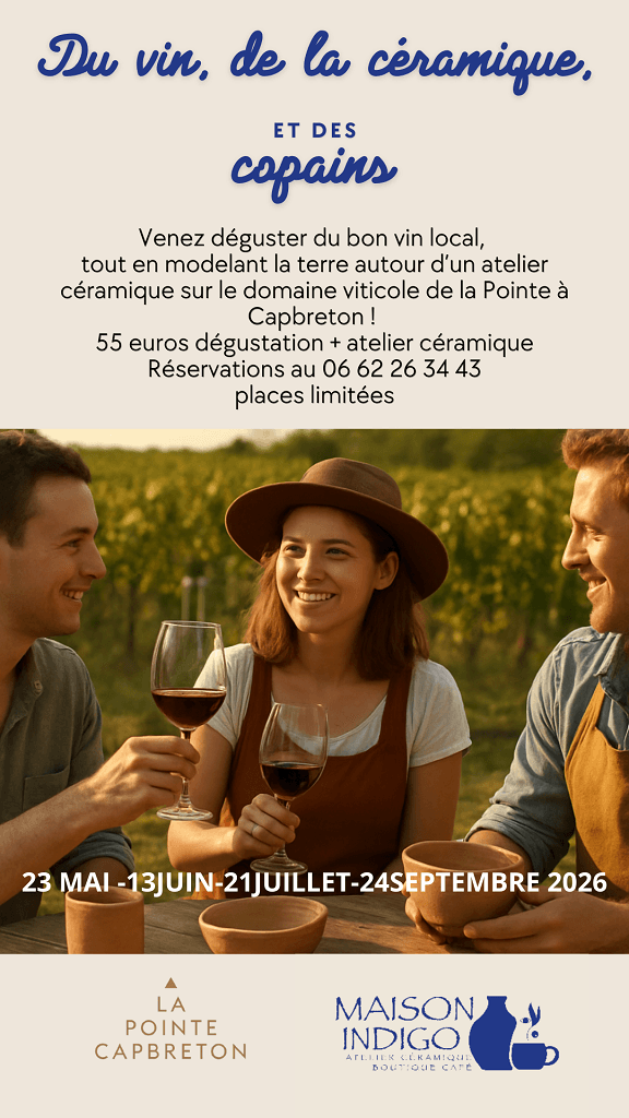 Dégustation et atelier céramique La pointe_CAPBRETON_OTILAS