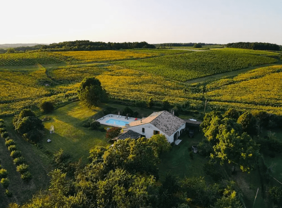 Domaine Gendt St Sernin Willemse vue aérienne