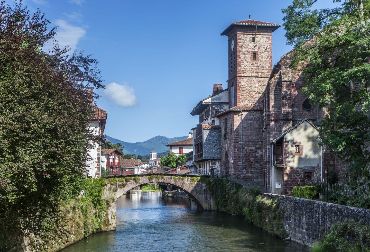 Eglise et pont - Saint Jean Pied de Port