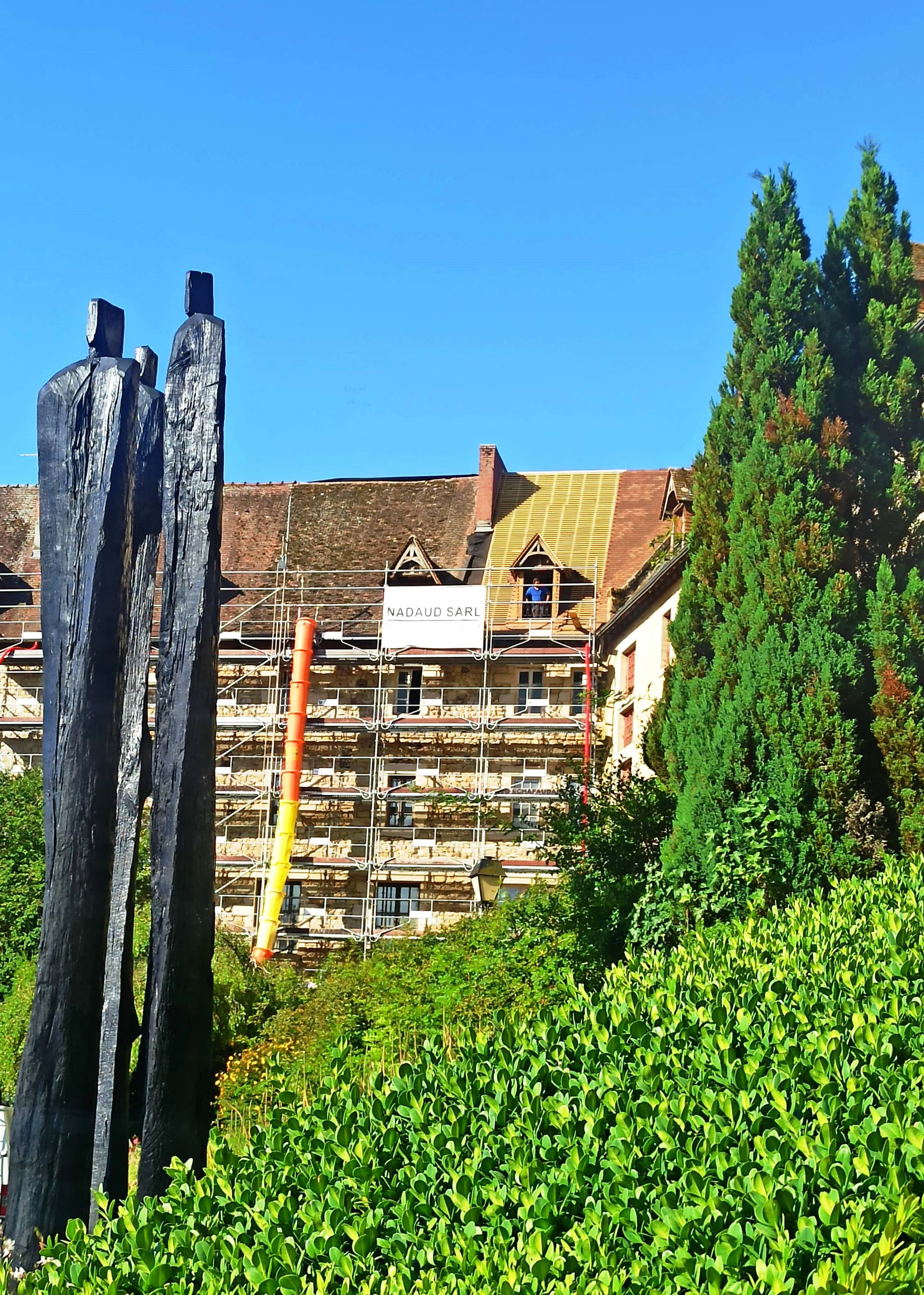 Eymoutiers Couvent travaux Visite Petites Cités de Caractère 2022-07-04