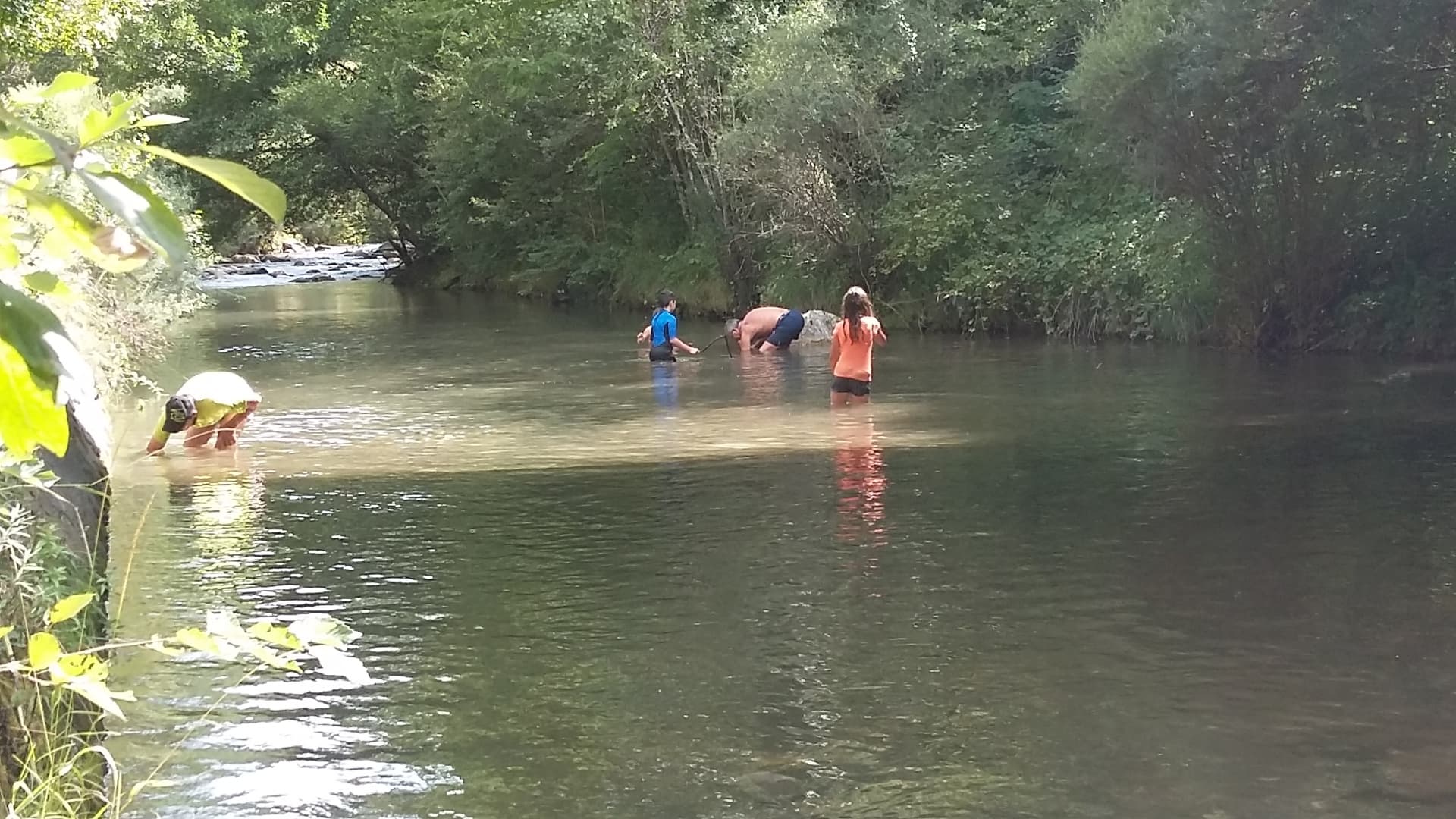 Gîte Belléchappée - Baignade dans le gave - ETSAUT