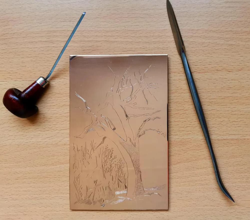 Gravure au burin Fanny Delumeau