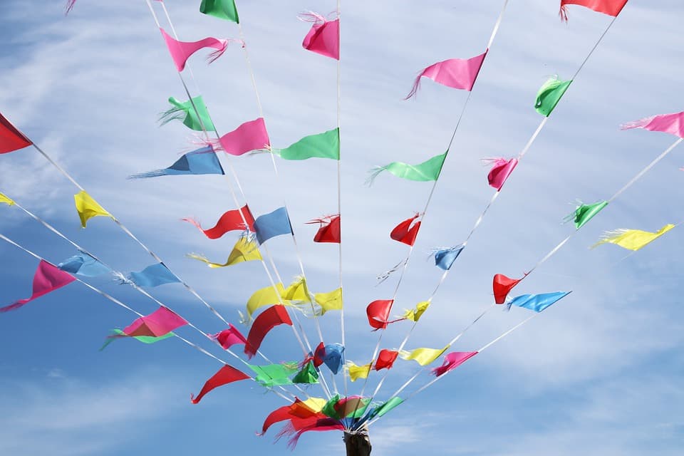 Guirlande drapeau fête