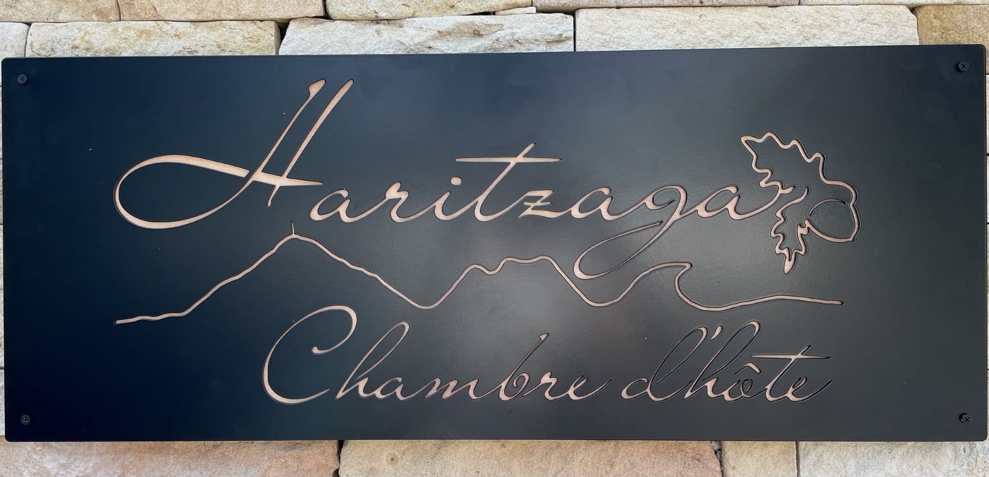 Haritzaga - Biarritz - Panneau