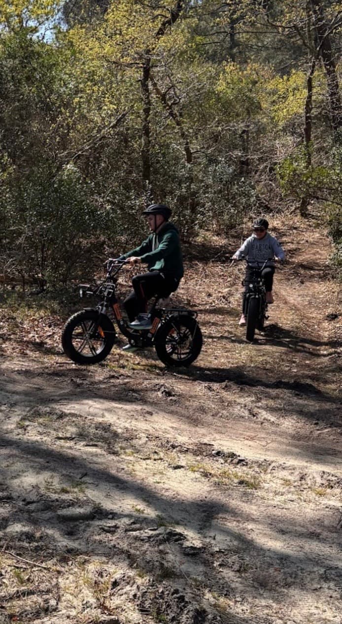 balade en fat bike dans la fôret