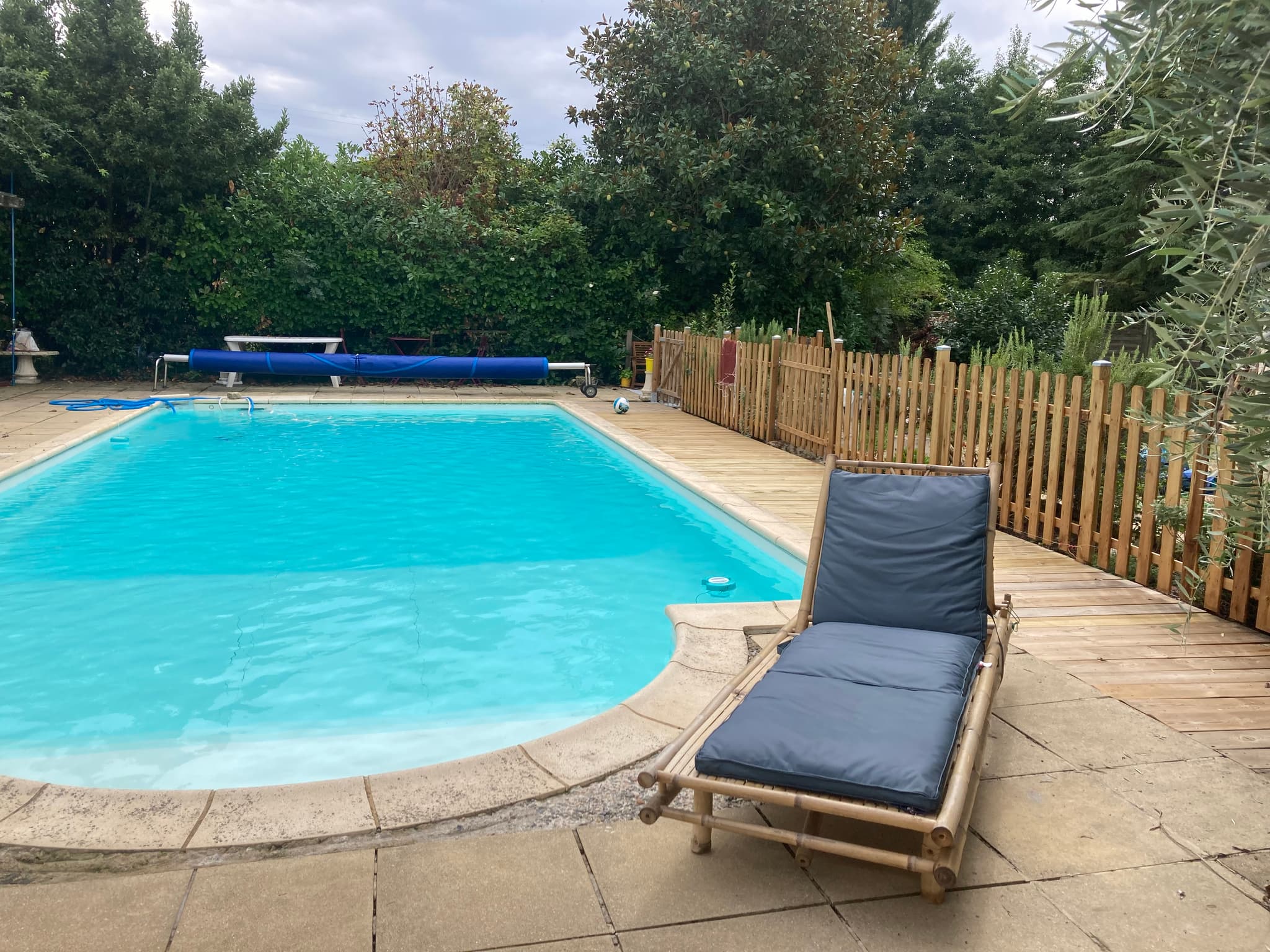 Piscine, transat, ..