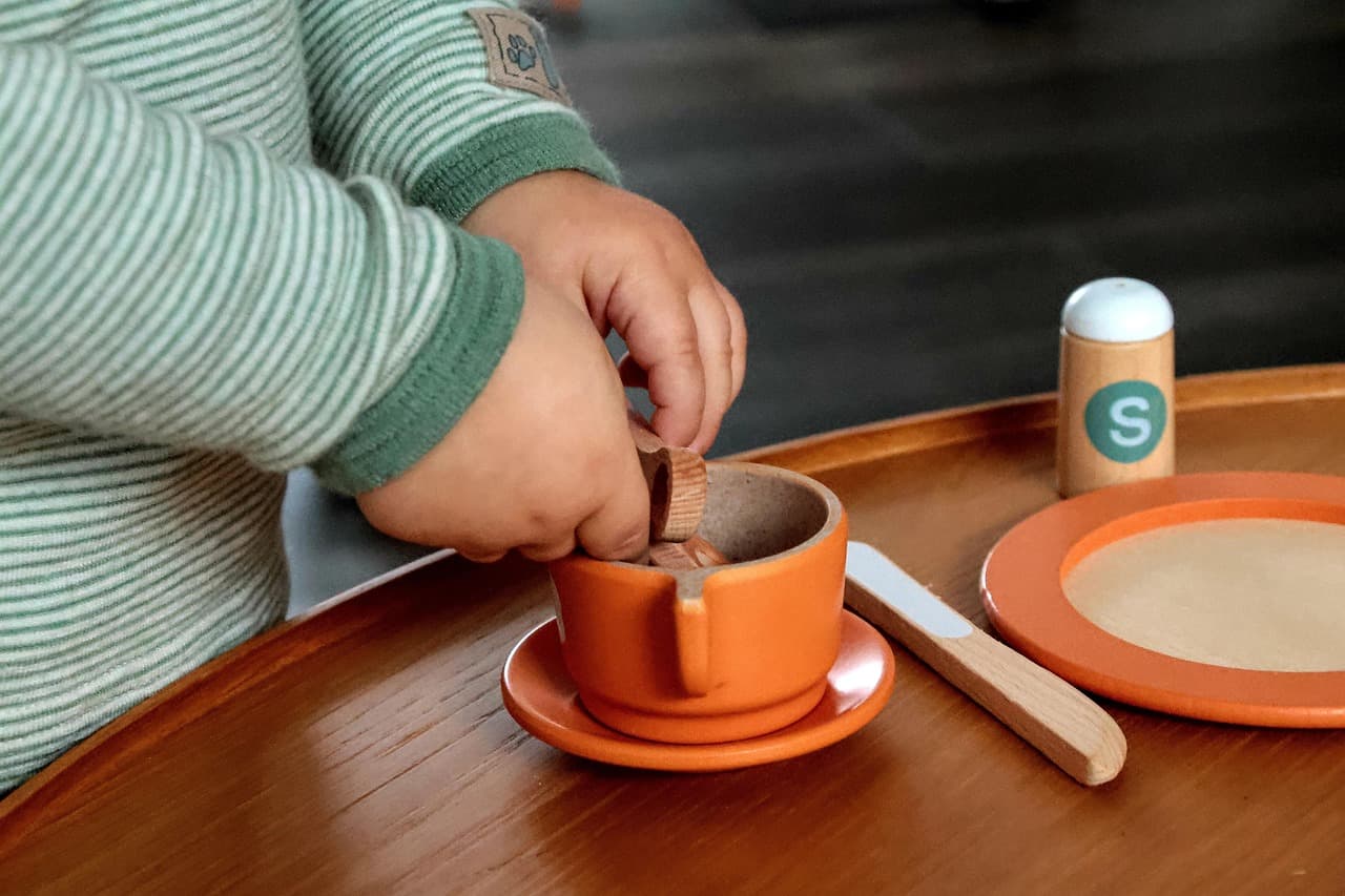 Jeu enfant café