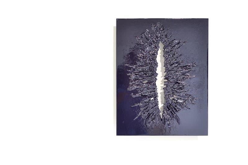 Jules Andrieu - EisenRelief H47 Indigo - sculpture - mur web