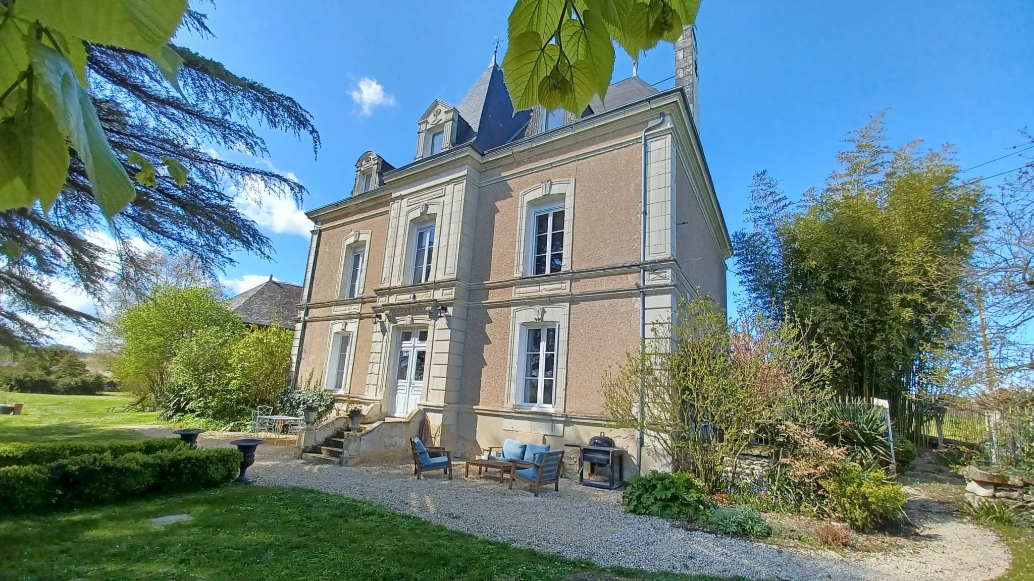 La Maison Moreau - 1890 vue du parc