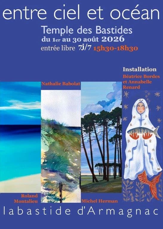 Labastide d'Armagnac - Exposition Entre ciel et océan - 1er au 30 Août