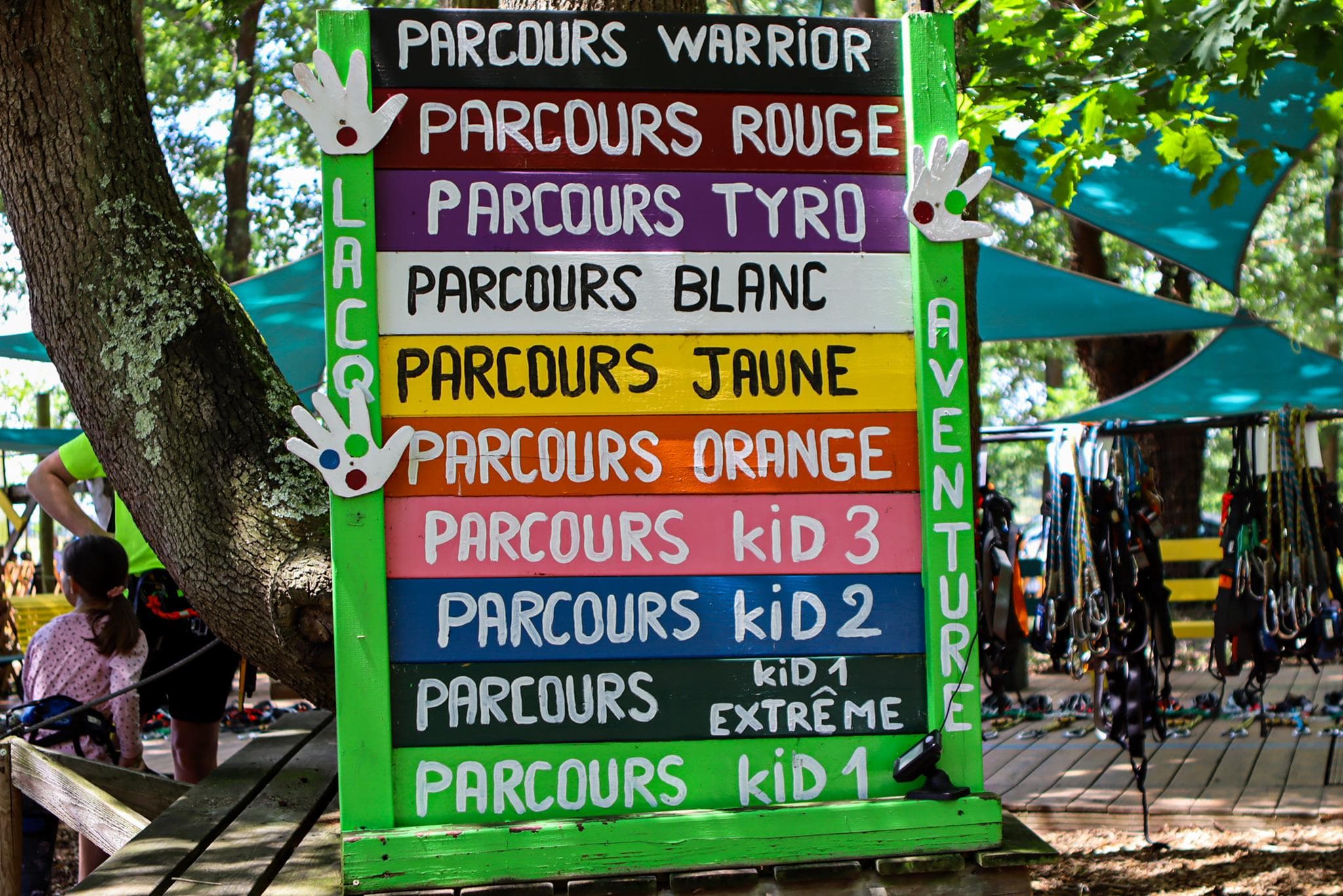 Lacq Aventure parcours accrobranche adulte enfant dans les arbres (13)