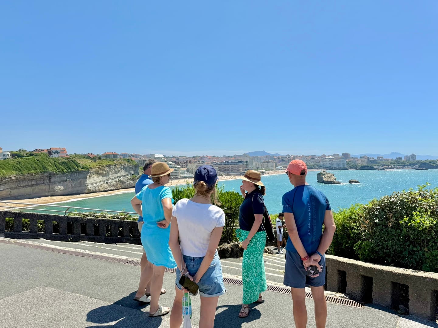 Vue de Biarritz depuis le Phare pendant la visite guidée