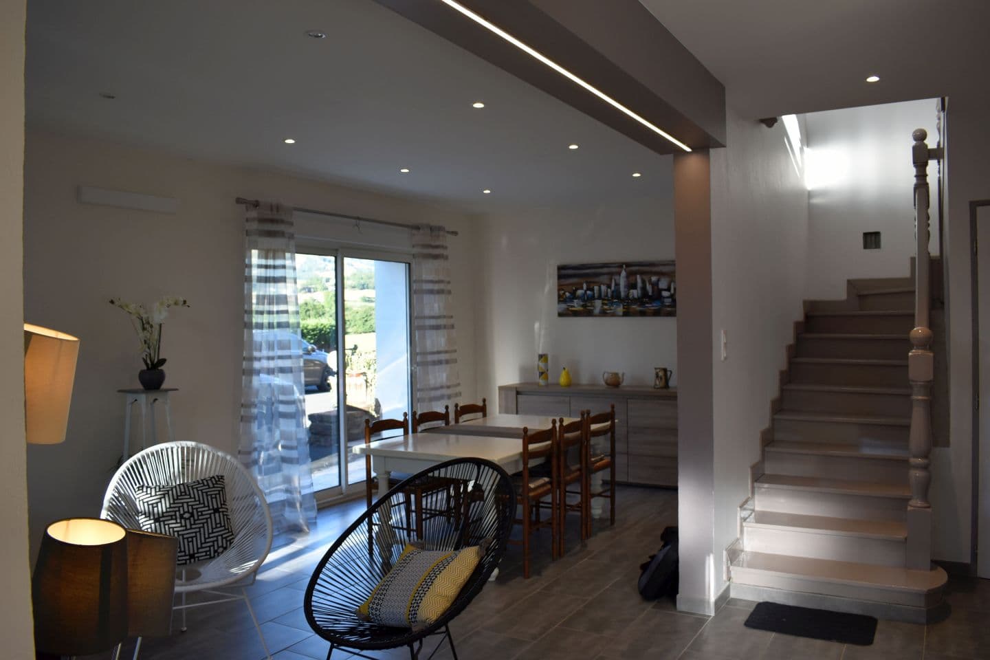 Maison mitoyenne Arradoy entree sejour - Irouleguy