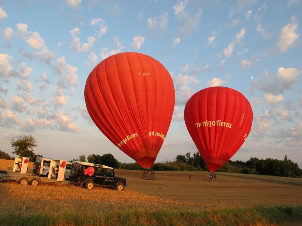 Montgolfière et Châteaux