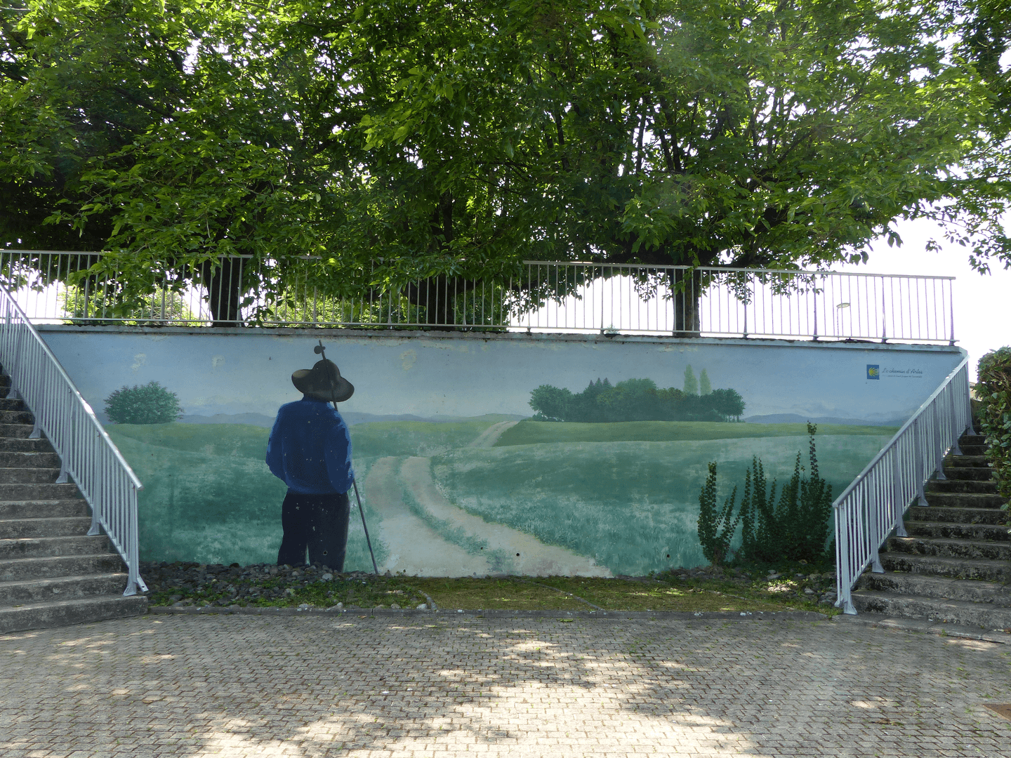 Tèrra Aventura Morlaàs fresque pèlerin