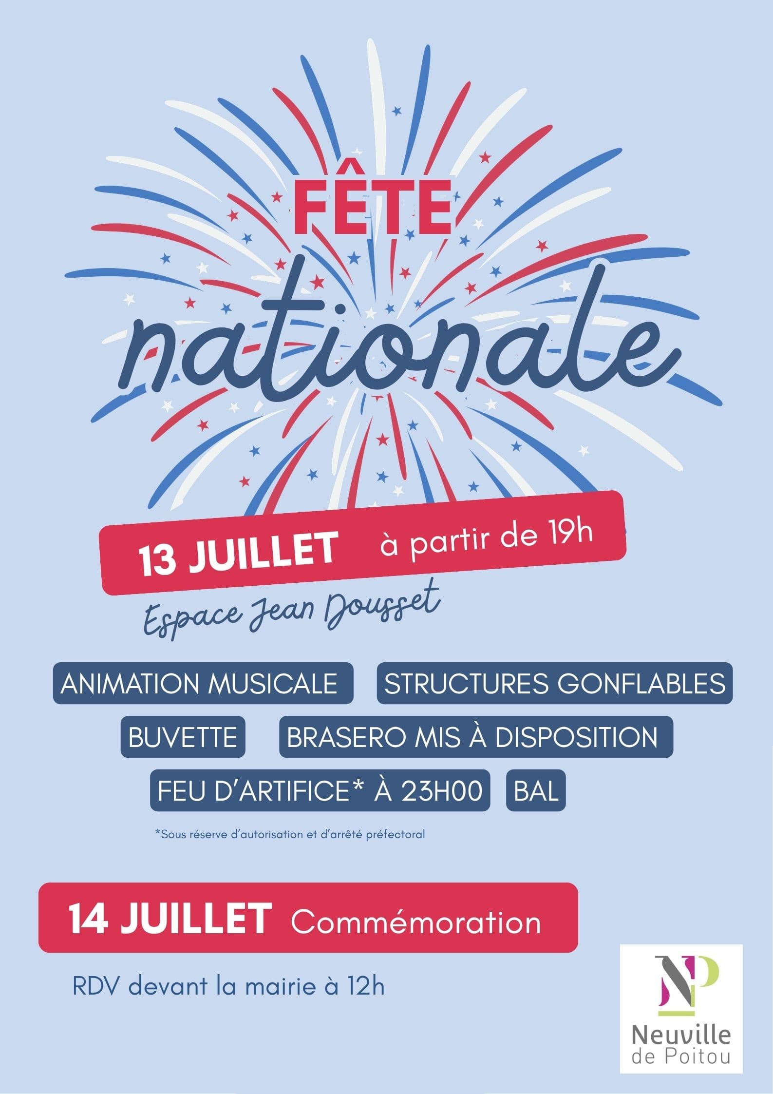 Neuville-de-Poitou Fete Nationale