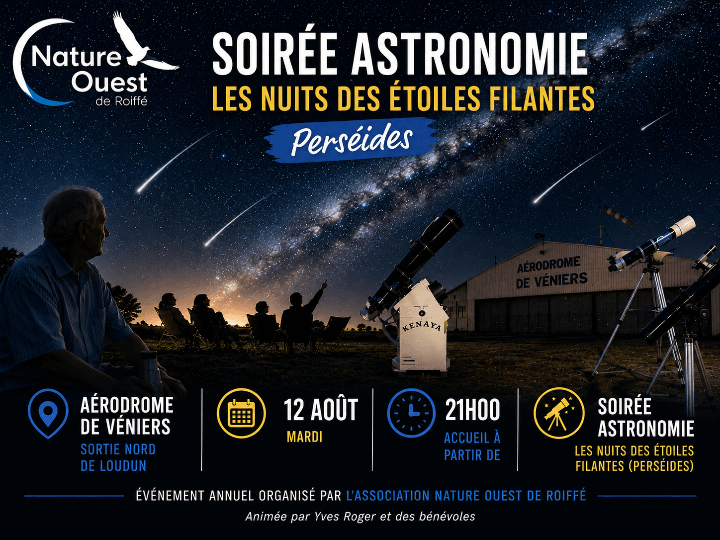 Nuit des étoiles filantes 12 août