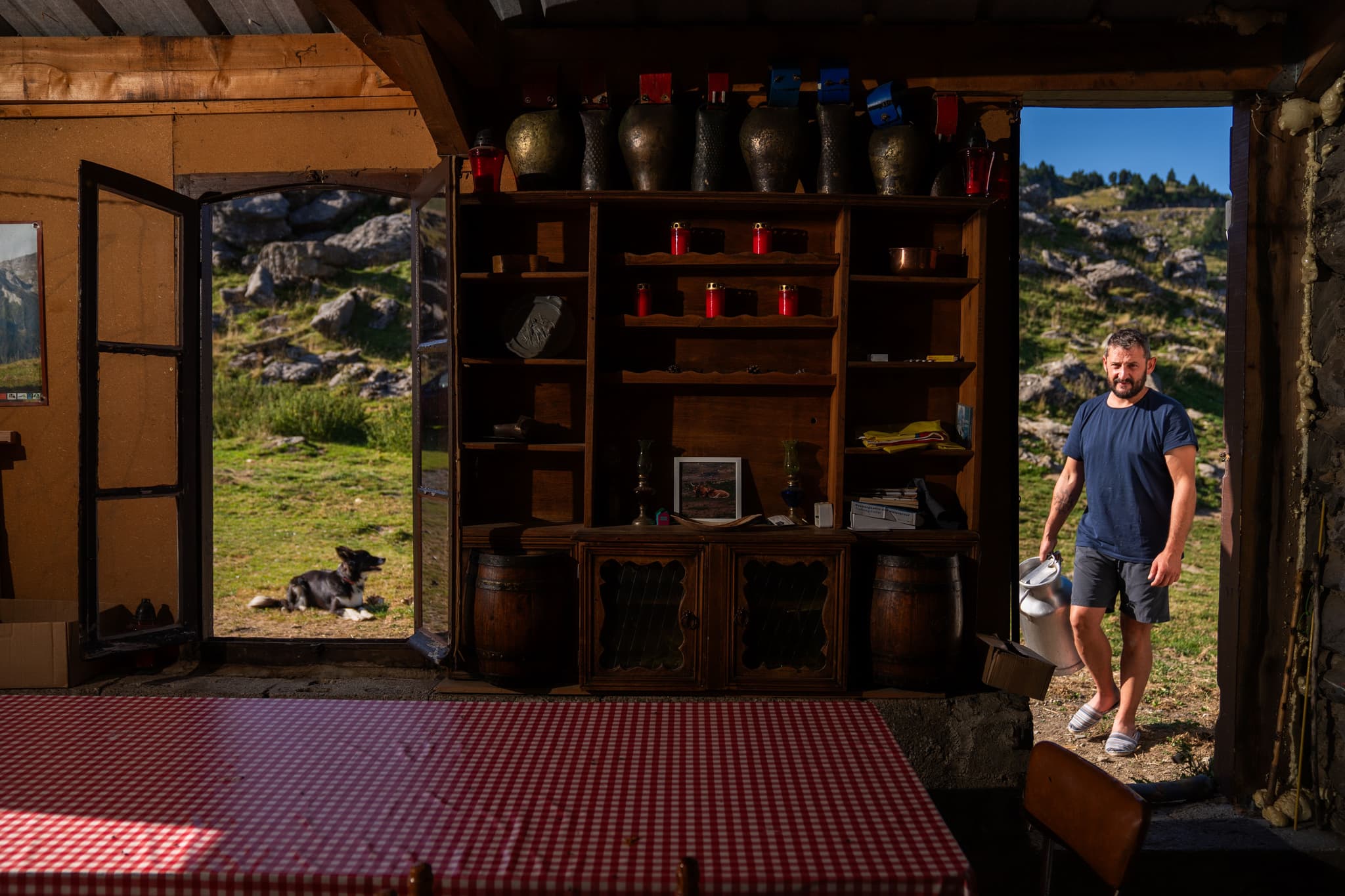 Le berger dans sa cabane à La Pierre Saint-Martin