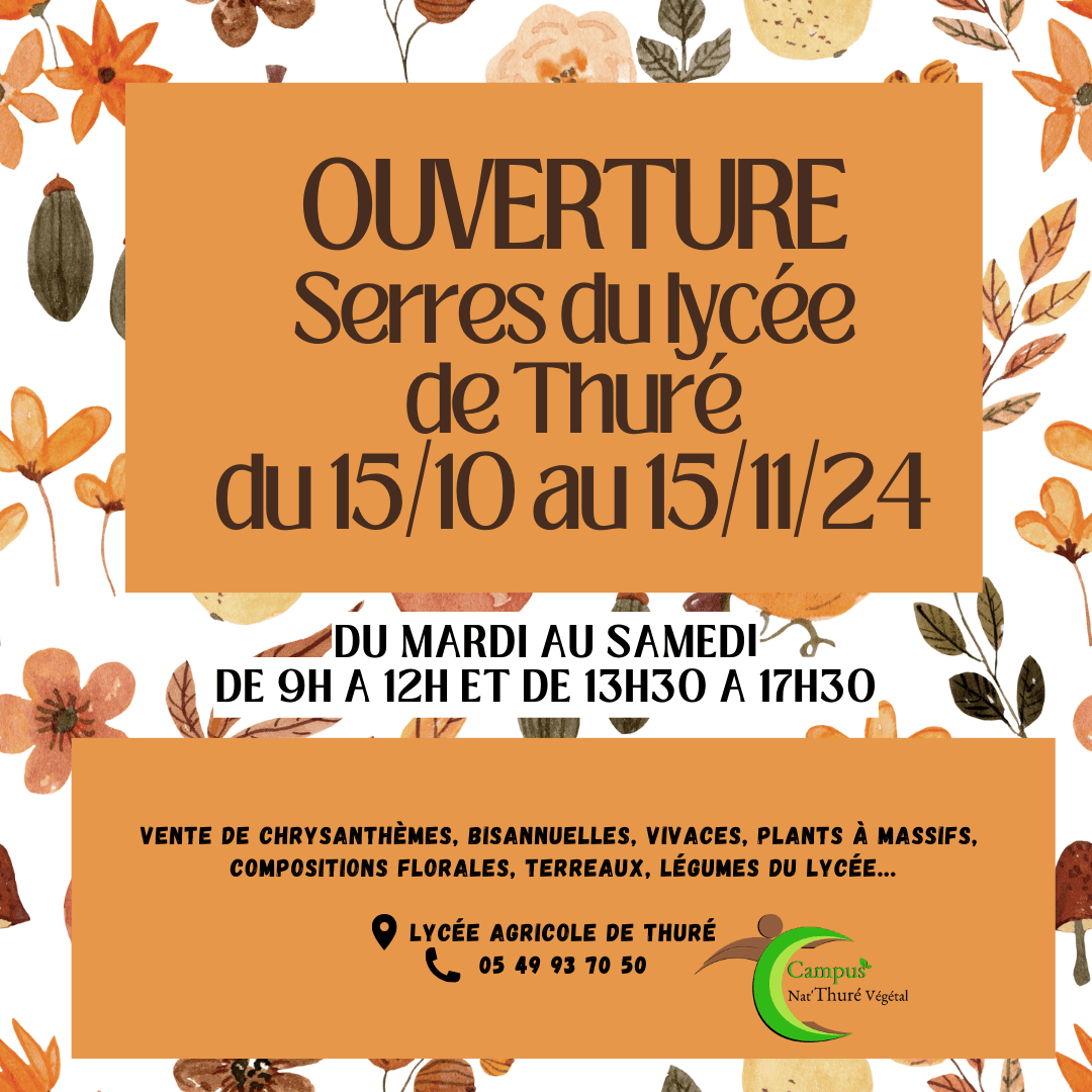 Horaires ouverture automne 2024