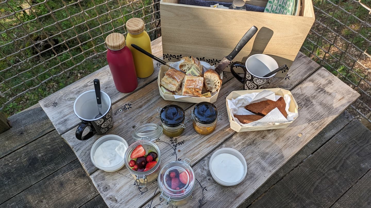 Petit déjeuner à Arborea