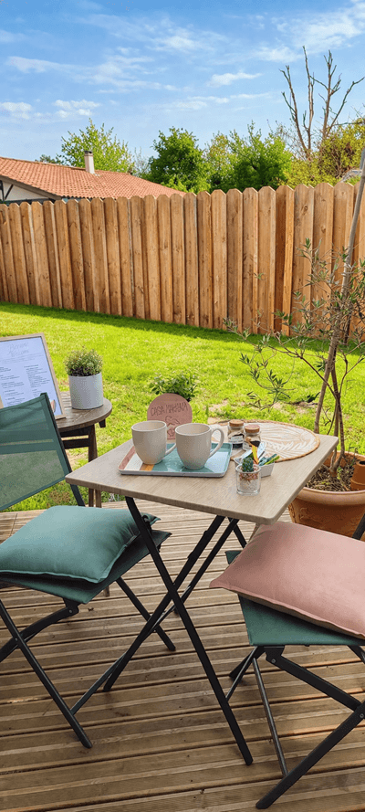 Patio cosy sous le soleil