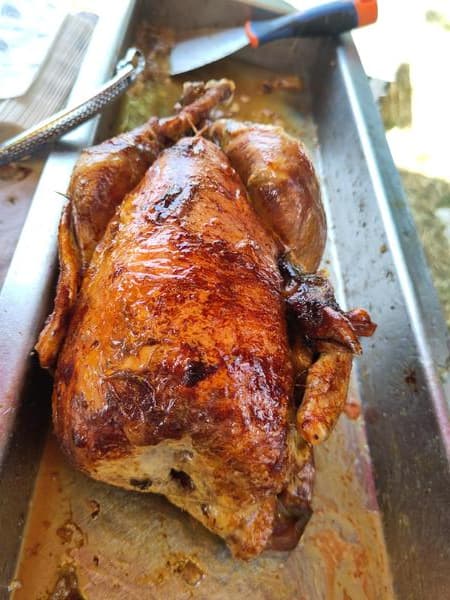 Poulet roti Ferme avicole des grands Champs