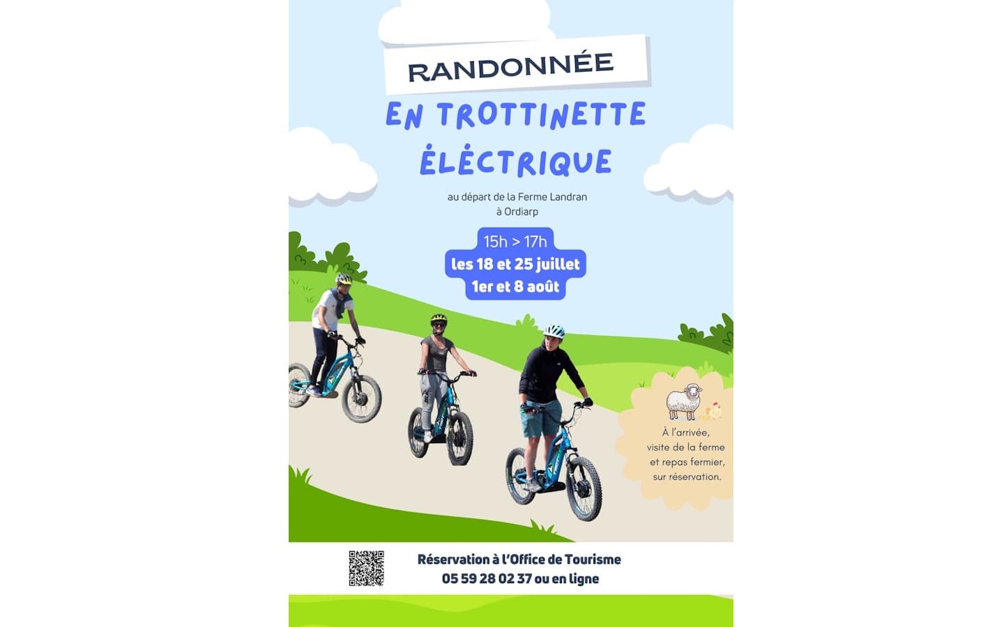 Randonnée en trotinette électrique