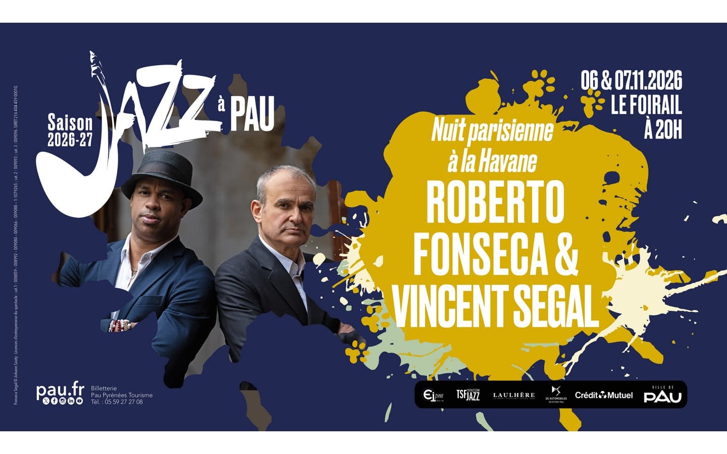 Saison Jazz 26-27 Roberto Fonseca&Vincent Segal